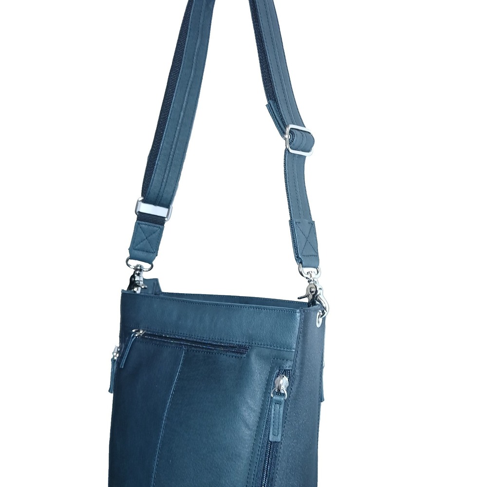Gun Tote'n Mamas Women Bucket Tote Black Tumbled Leather GTM-19/BK Concealed - Picture 9 of 16